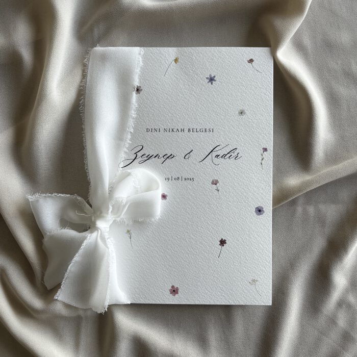 Islamische Eheurkunde Heft "Flora" – Bild 1