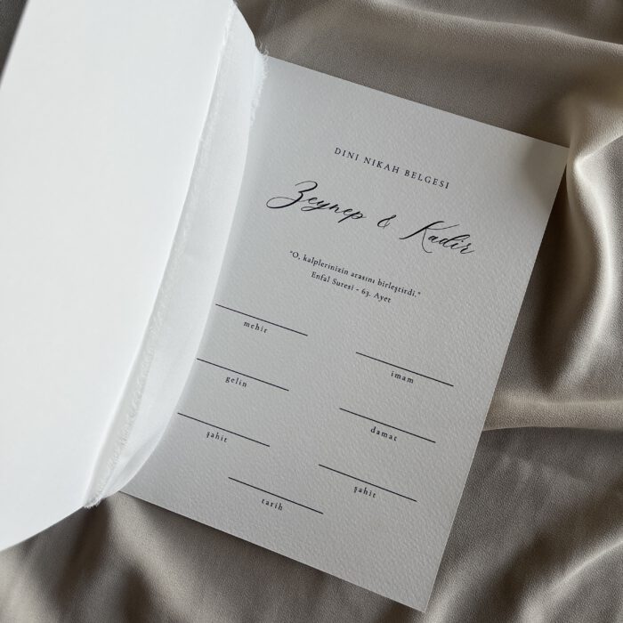 Islamische Eheurkunde Heft "Flora" – Bild 3