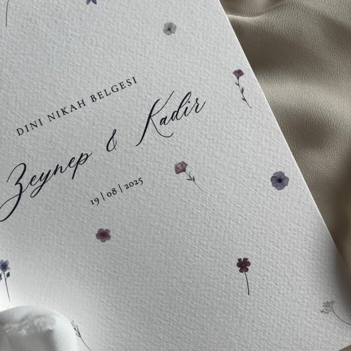 Islamische Eheurkunde Heft "Flora" – Bild 4