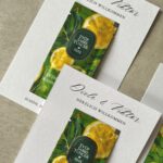 Tischkarte mit Erfrischungstuch – Bild 2