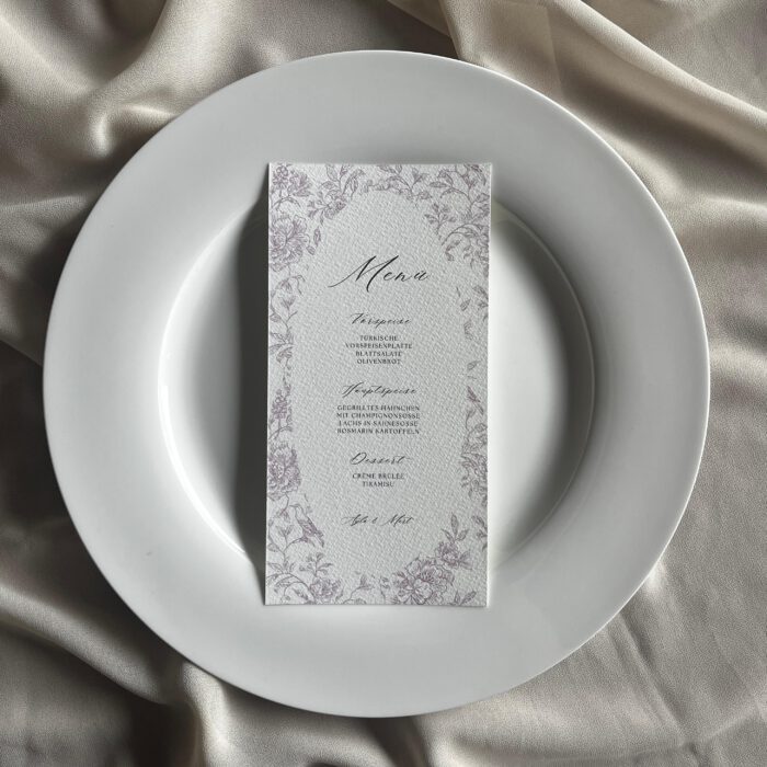 Menükarte "Pink Poetry" – Bild 1