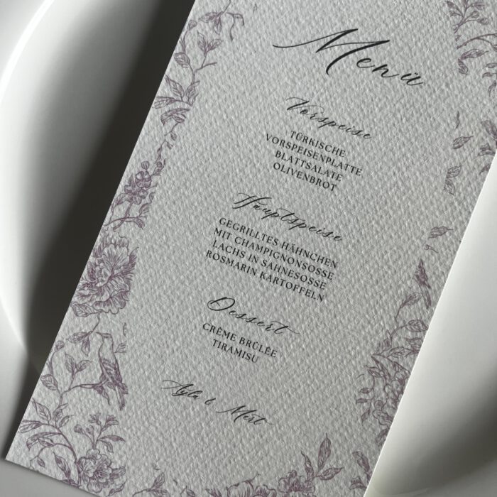 Menükarte "Pink Poetry" – Bild 3