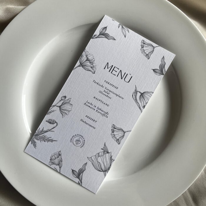 Menükarte "Blossom" – Bild 2