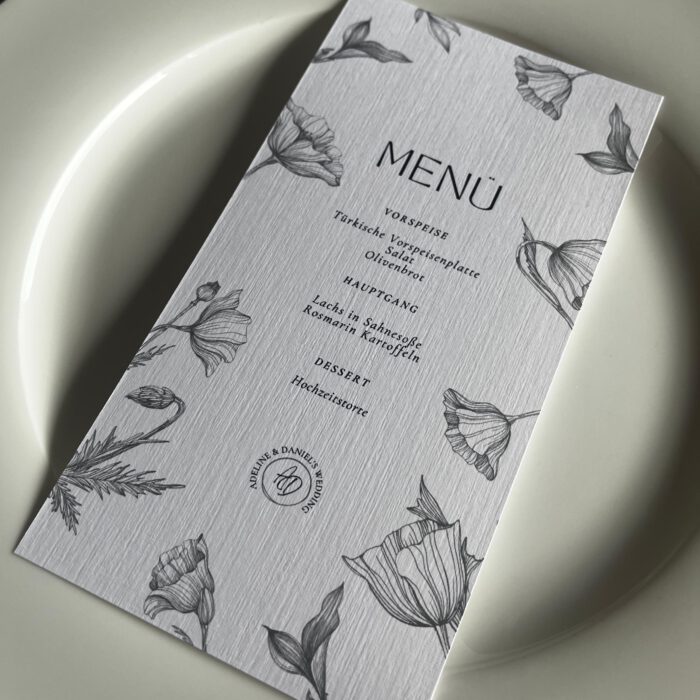 Menükarte "Blossom" – Bild 4
