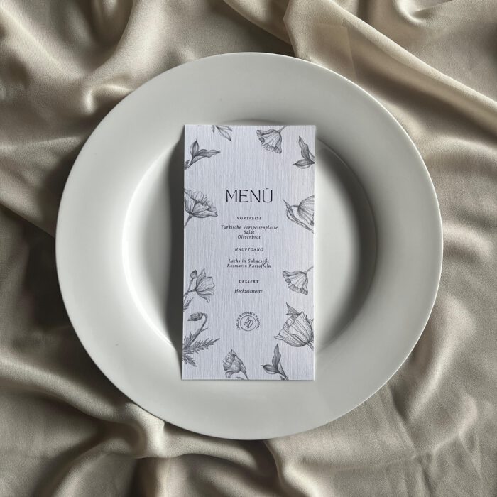 Menükarte "Blossom" – Bild 1