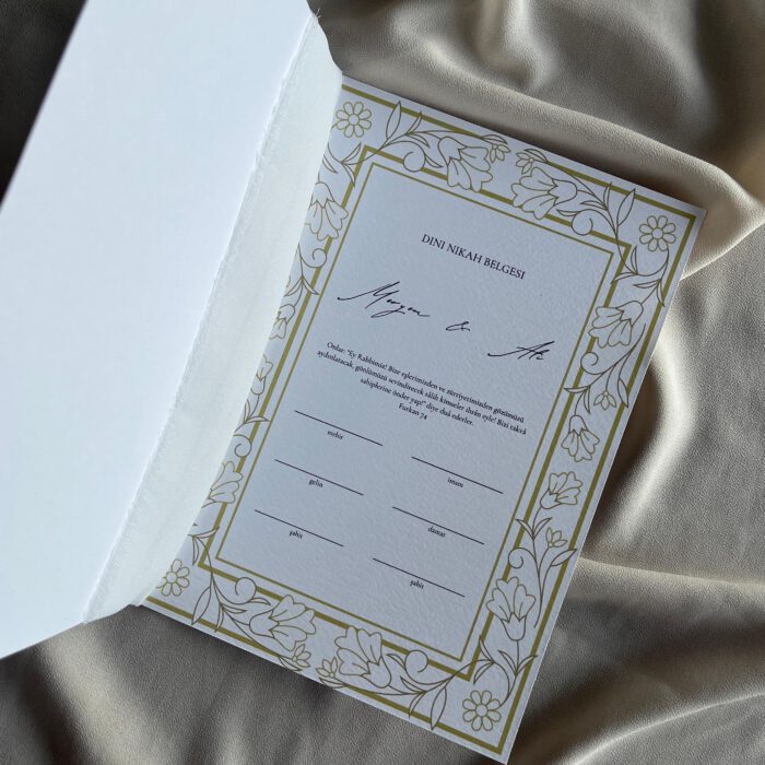 Islamische Eheurkunde Heft "Vintage" – Bild 3