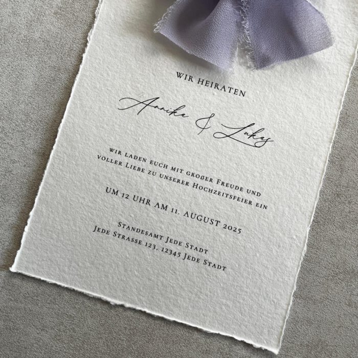 Hochzeitseinladung „Classy“ – Bild 2