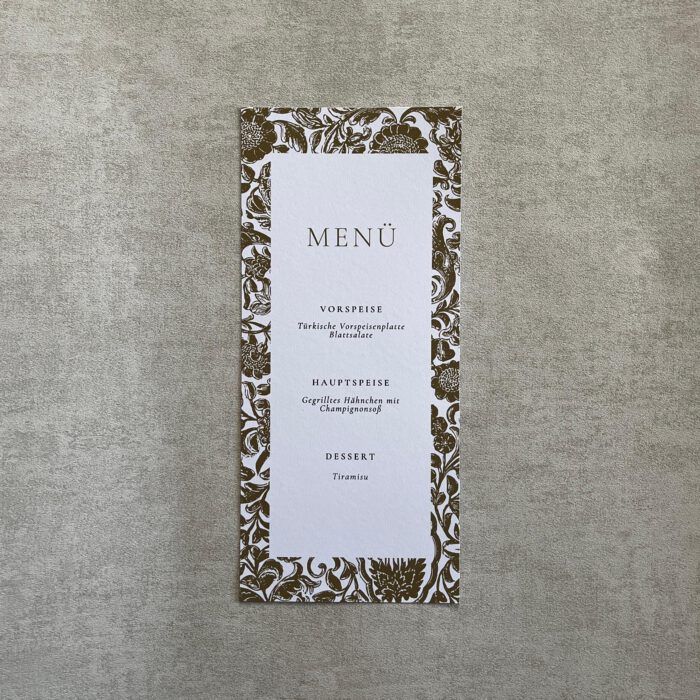 Menükarte "Romance" – Bild 1