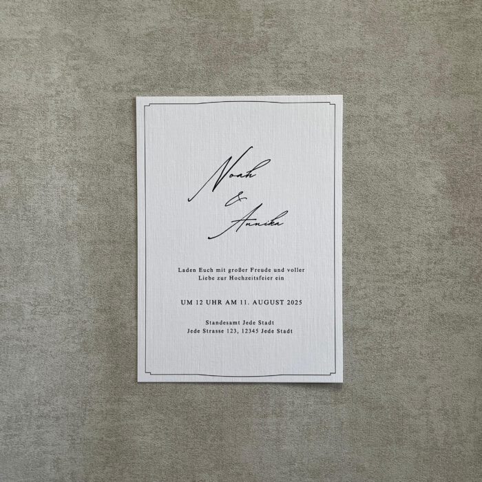 Hochzeitseinladung „Modern“ – Bild 1