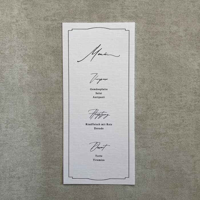 Menükarte "Modern" – Bild 1