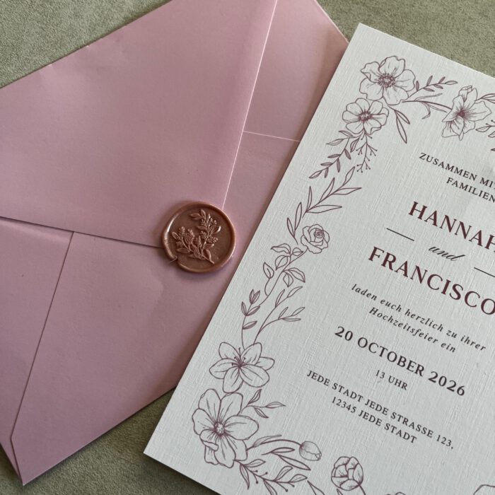 Hochzeitseinladung „Sakura“ – Bild 2