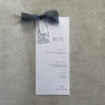 Menükarte "Dusty Blue"