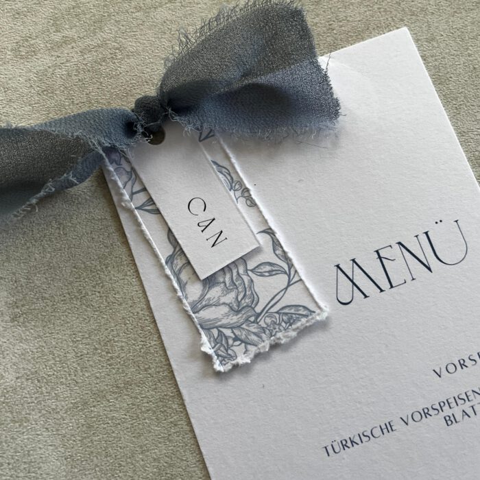 Menükarte "Dusty Blue" – Bild 2
