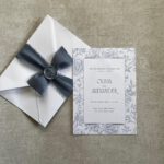 Hochzeitseinladung „Dusty Blue“