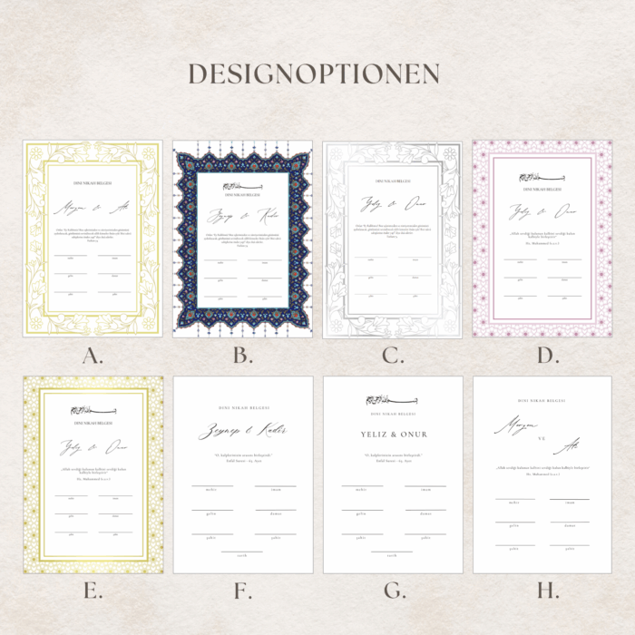 Islamische Eheurkunde – Bild 8