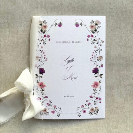 Islamische Eheurkunde Heft "Floral"